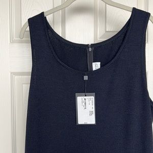 Black St. John collection basic sleeveless sheath